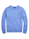 Polo Ralph Lauren Cable-knit Wool-cashmere Jumper Clothing In Multi