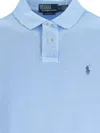 Polo Ralph Lauren Refined Cotton Piquet Polo With Longer Back In Blue