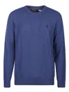 Polo Ralph Lauren Wool Crew Neck Sweater In Blue
