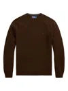 Polo Ralph Lauren Men's Sweaters Ralph Lauren - Ls Cn Pp Long Sleeve Pullover - Brown In Brown