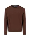 Polo Ralph Lauren Men's Sweaters Ralph Lauren - Ls Cn Pp Long Sleeve Pullover - Brown In Brown
