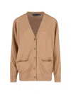 Polo Ralph Lauren Cardigan In Lana In Brown