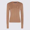 Polo Ralph Lauren Sweaters Collection Camel Melange In Brown