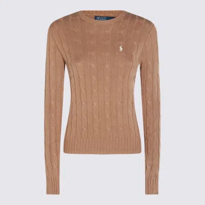 Polo Ralph Lauren Sweaters Collection Camel Melange In Brown