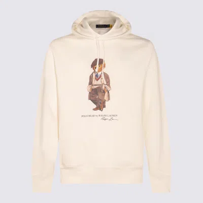 Polo Ralph Lauren Sweaters Fa25 Deckwash White Hrtg Bear In Neutral