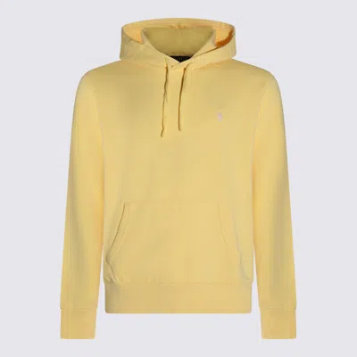 Polo Ralph Lauren Drawstring Hooded Sweatshirt In Yellow