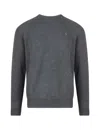 Polo Ralph Lauren Logo-embroidered Wool Sweater In Grey