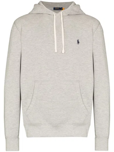 Polo Ralph Lauren Felpa In Cotone Grigio In Gray