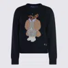 Polo Ralph Lauren Womens Polo Bear Embroidered Wool And Cashmere Jumper Hunter Navy In Blue