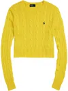 Polo Ralph Lauren Polo Pony-embroidered Jumper In Lemon Crush