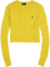 Polo Ralph Lauren Polo Pony-embroidered Jumper In Lemon Crush