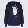 Polo Ralph Lauren Brushed Cotton Blend Sweatshirt With Iconic Polo Bear In Blue