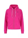 Polo Ralph Lauren Hoodie Logo Embroidered Front Pockets In Pink