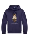 Polo Ralph Lauren Hooded Sweatshirt With Graphic Print And Pocket In Purple