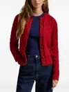 Polo Ralph Lauren Cable-knit Cardigan In Red