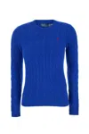 Polo Ralph Lauren Julianna Wool And Cashmere Blend Sweater In Royal