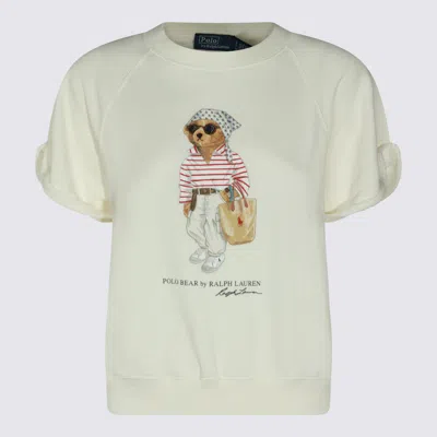 Polo Ralph Lauren Polo Bear Graphic Crewneck Knit Sweatshirt In Yellow