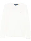 Polo Ralph Lauren Polo Pony-embroidered Honeycomb Knit Jumper In White