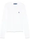 Polo Ralph Lauren Crewneck Msh Bt Long Sleeve Cardigan In White