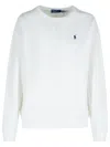 Polo Ralph Lauren Round Collar And Long-sleeved T-shirt In White