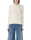 Polo Ralph Lauren White Cotton Sweater In White