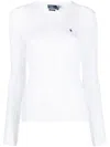 Polo Ralph Lauren Julianna Long Sleeve Pullover In White