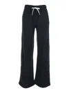 Polo Ralph Lauren Black Pants With Drawstring Elastic Waist And Pony Embroidery On The Side