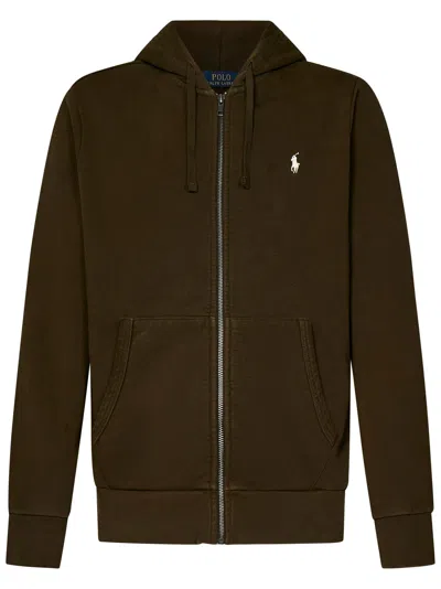 Polo Ralph Lauren Polo Pony-embroidered Hoodie In Green