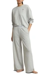 Polo Ralph Lauren Sweatshirt Knit Pajama Set In White