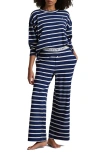 Polo Ralph Lauren Sweatshirt & Wide Leg Pants Set In Sailing Stripe
