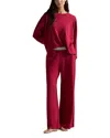 Polo Ralph Lauren Sweatshirt Knit Pajama Set In Classic Red