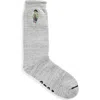 Polo Ralph Lauren Polo Bear Heathered Cotton-blend Socks In Grey