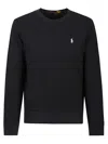 Polo Ralph Lauren Ribbed Crew Neck Sweater With Long Sleeves In Blue