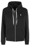 Polo Ralph Lauren Embroidered-logo Pullover Hoodie In Black
