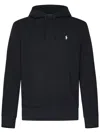 Polo Ralph Lauren Hooded Sweatshirt With Embroidered Pony In Black