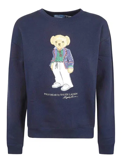 Polo Ralph Lauren Sweatshirt In Dark Blue