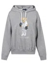Polo Ralph Lauren Relaxed Fit Knit Sweatshirt With Playful Bear Graphic In Gray