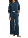 Polo Ralph Lauren Sweatshirt Knit Pajama Set In Denim