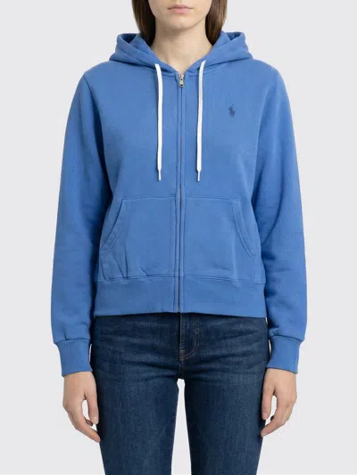 Polo Ralph Lauren Sweatshirt  Damen Farbe Blau In Blue