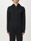 Polo Ralph Lauren Mens  Long-sleeved Double-knit Relaxed-fit Jersey Hoody In Black