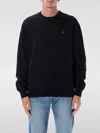 Polo Ralph Lauren Cotton Blend Sweatshirt With Logo In Black