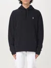 Polo Ralph Lauren Zip-up Hooded Sweatshirt In Schwarz