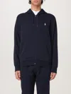 Polo Ralph Lauren Man Sweatshirt Midnight Blue Size Xxl Cotton, Polyester In Blue