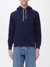 Polo Ralph Lauren Logo Hoodie In Blue