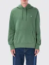 Polo Ralph Lauren Cotton Polo Pony Hoodie In Green