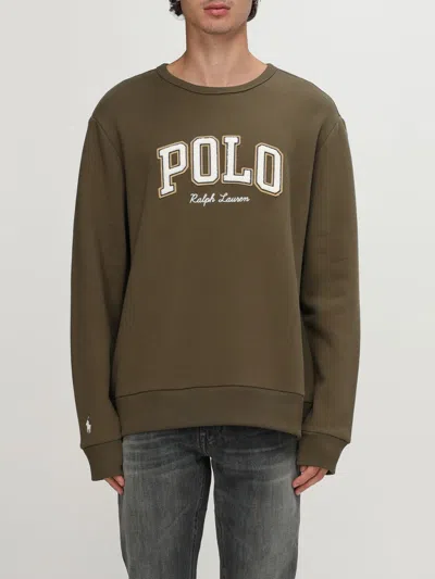 POLO RALPH LAUREN SWEATSHIRT POLO RALPH LAUREN MEN COLOR GREEN,H21184012