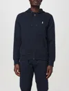 Polo Ralph Lauren Man Sweatshirt Midnight Blue Size Xxl Cotton, Polyester In Navy
