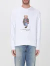 Polo Ralph Lauren White Polo Bear Graphic Sweatshirt In White