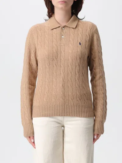 Polo Ralph Lauren Sweatshirt  Woman Color Beige In Brown