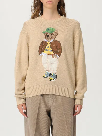 POLO RALPH LAUREN SWEATER POLO RALPH LAUREN WOMAN COLOR BEIGE,H22921022